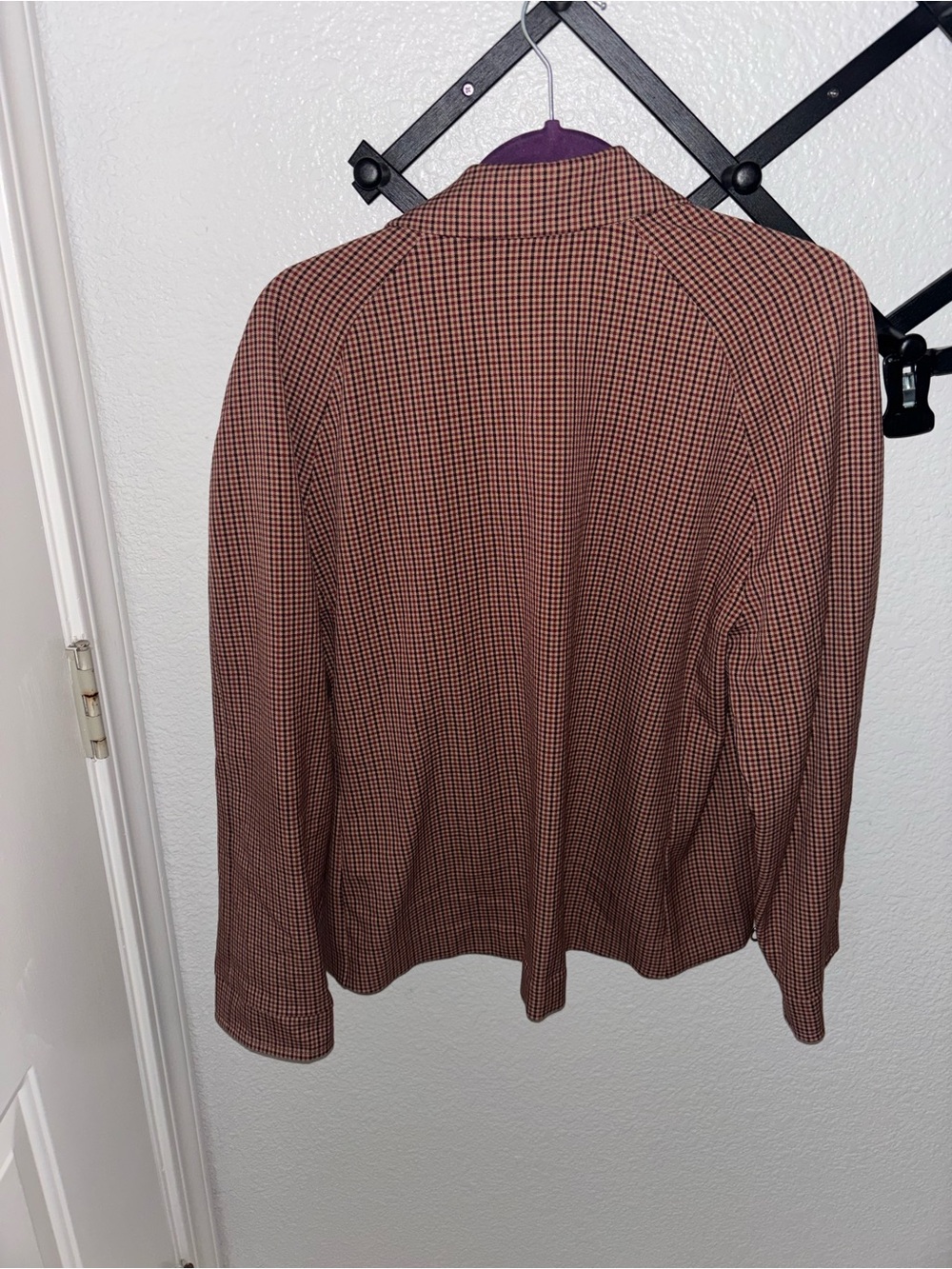 A New Day Brown Plaid Blazer Jacket XXL Oversized Career Academia Preppy - Picture 4 of 4